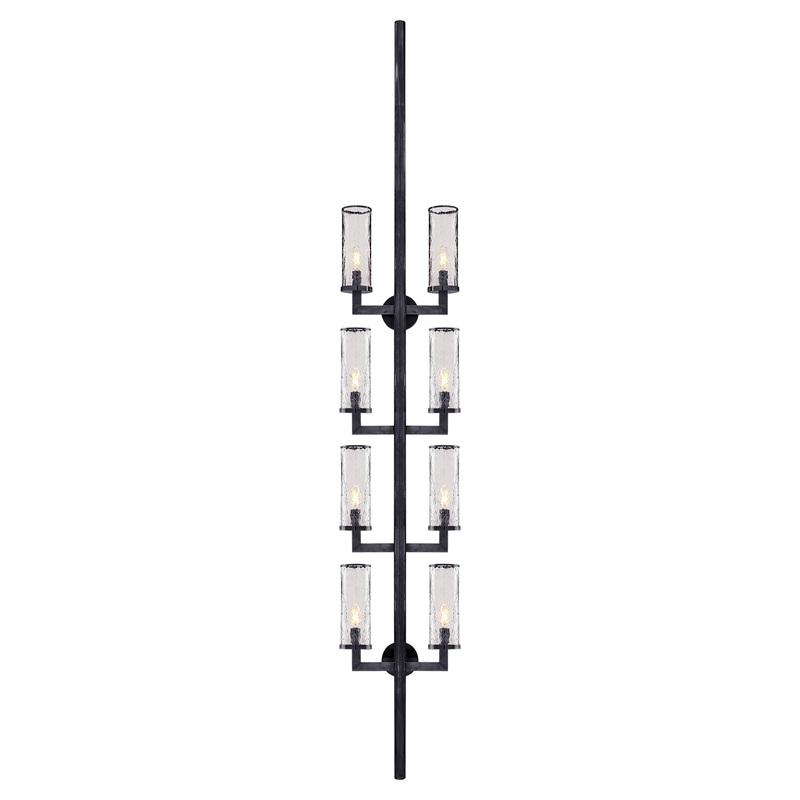 Eight Light Wall Sconce from the Liaison Collection in Bronze Finish by Visual Comfort Signature