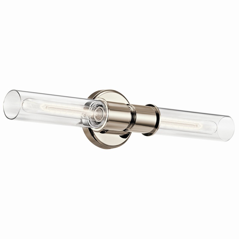 Kichler 52654PN Two Light Wall Sconce, Polished Nickel