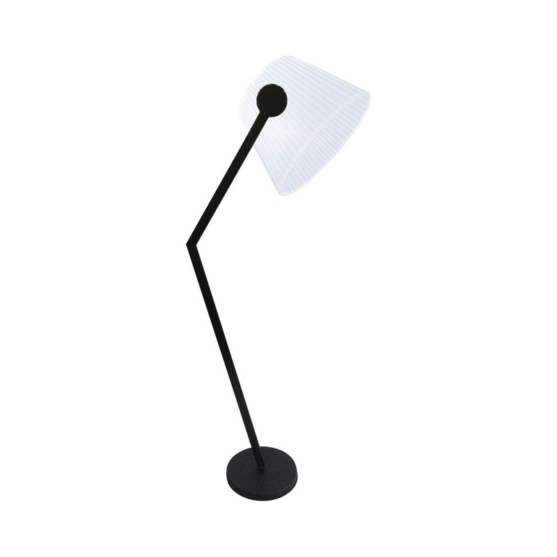 LED Task Floor Lamp with Acrylic Shade Black