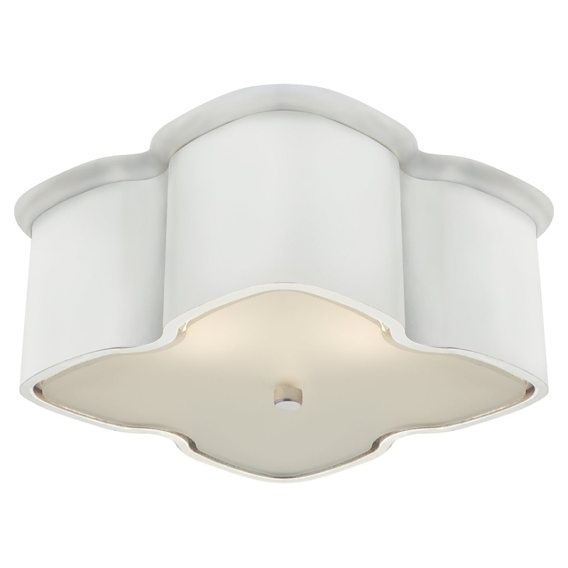 Two Light Flush Mount from the Bolsena Collection in Plaster White Finish by Visual Comfort Signature