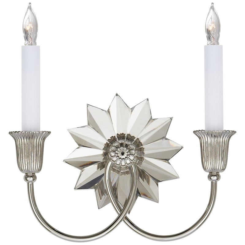 Two Light Wall Sconce from the Huntington Collection in Polished Nickel Finish by Visual Comfort Signature