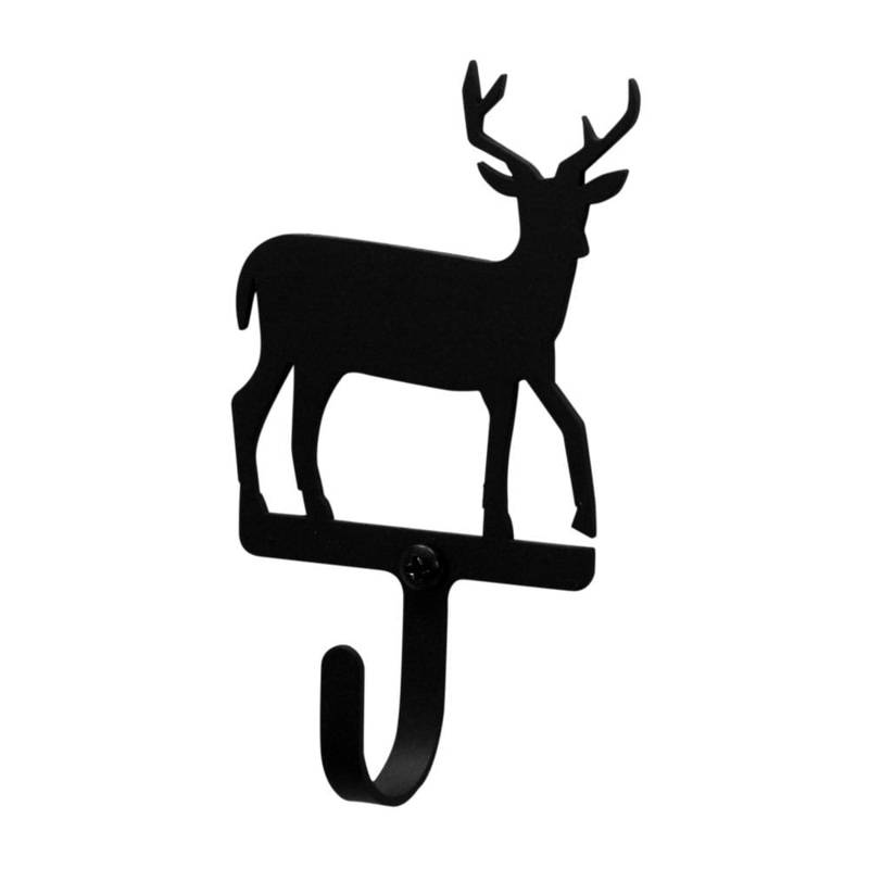 Village Wrought Iron WH-3-S Deer Wall Hook Small