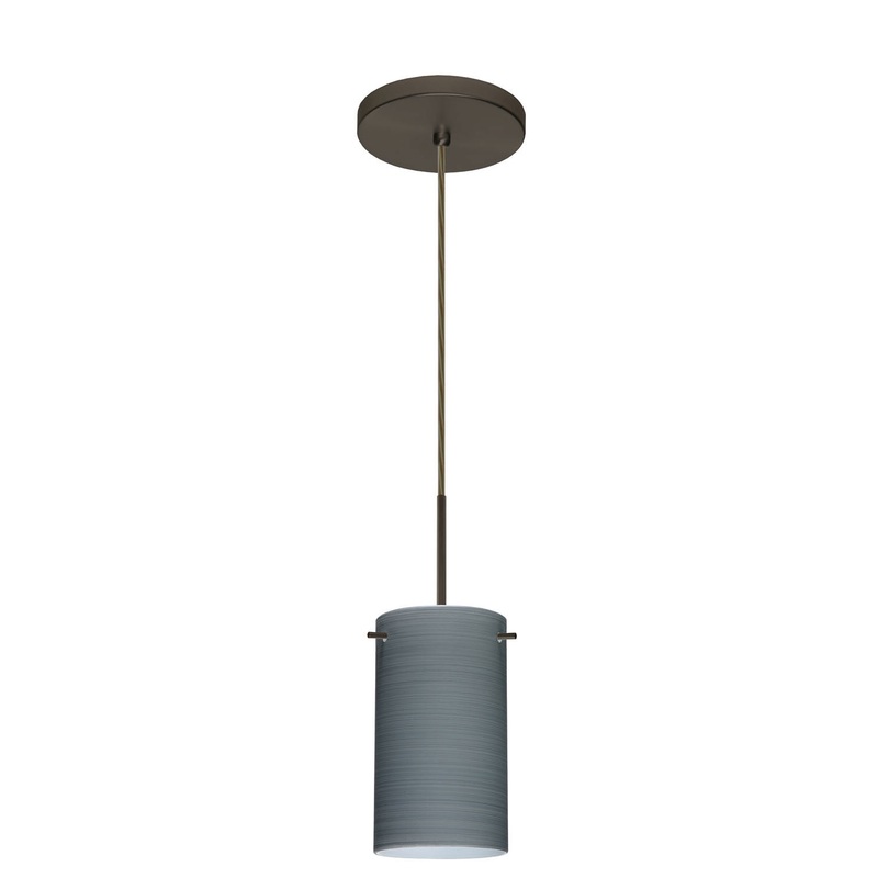 Besa 1BT-4404TN-BR Stilo One Light Pendant Bronze