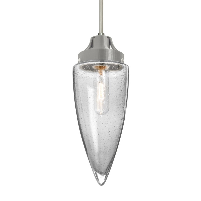 Besa 1JC-SULUCL-SN Sulu One Light Pendant Satin Nickel