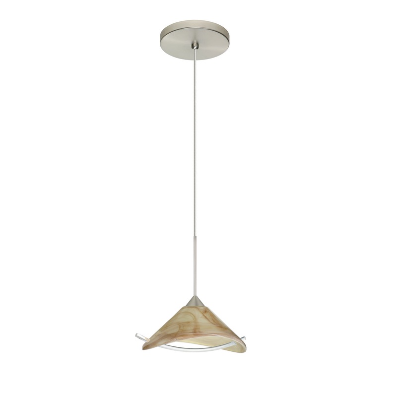 Besa 1XT-181305-SN Hoppi One Light Pendant Satin Nickel