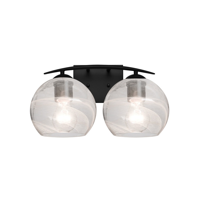 Besa 2WC-JILLYCL-EDIL-BK Besa Jilly Vanity LED Wall Sconce Black