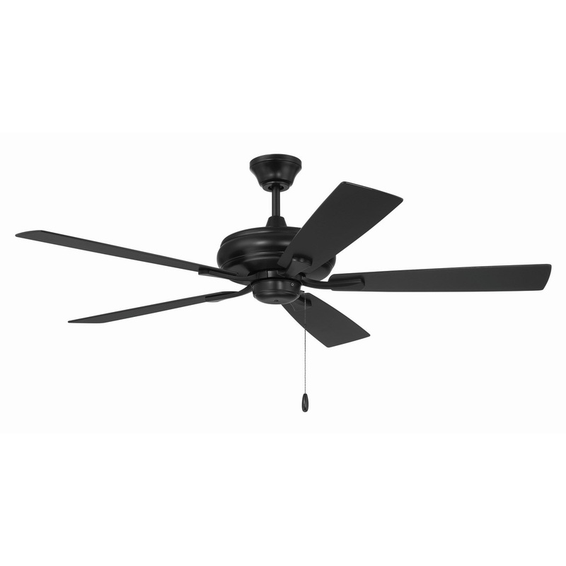 Craftmade ECF52FB5-FBGW Eos 52″Ceiling Fan Flat Black