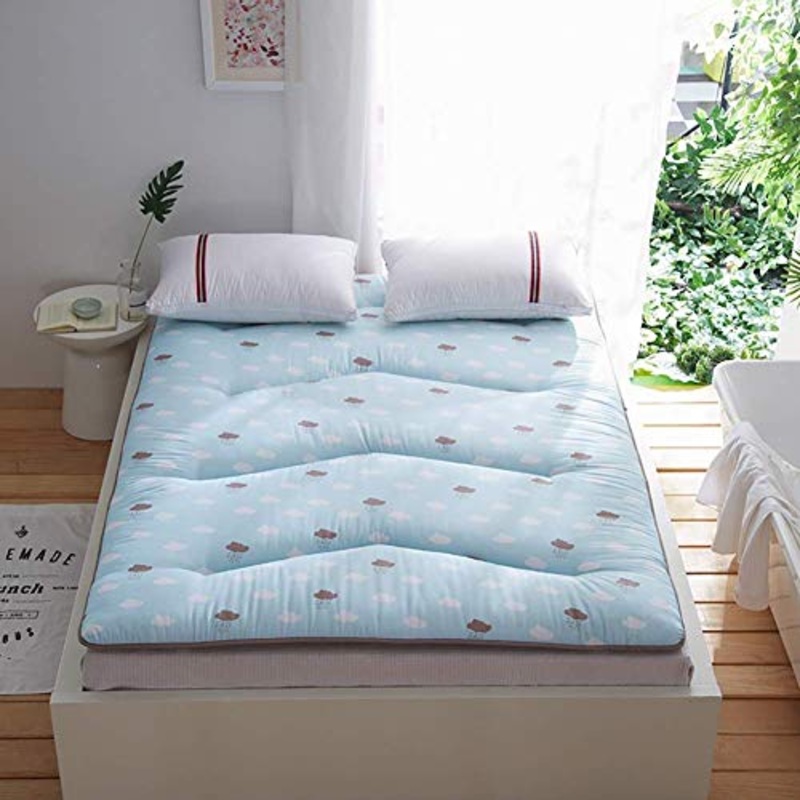 Futon giapponese materasso Tatami, albero di Natale per i bambini materasso, Tappetino pieghevole letto portatile materassino da campeggio bambini Sleeping Pad Piano Lounger Divano Letto,D,100* 200cm