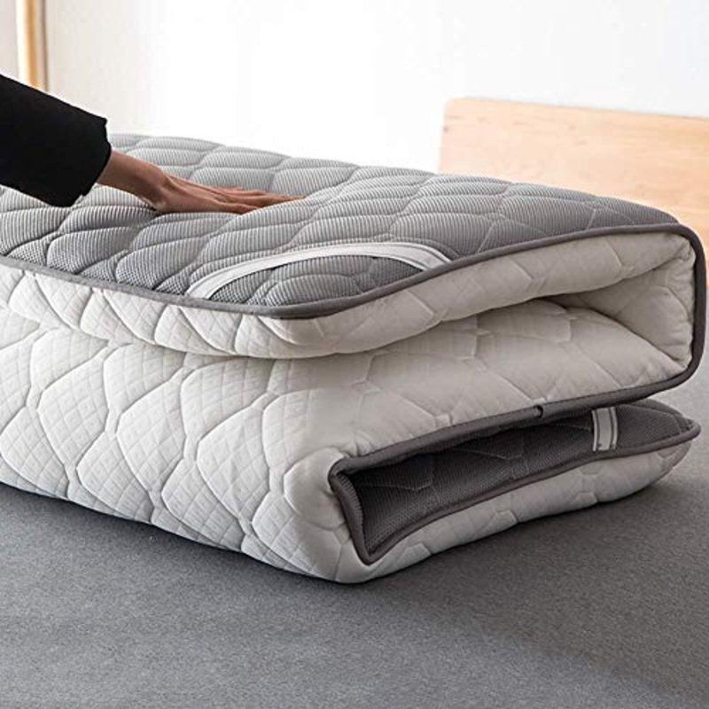 Huan Tappetino di Tatami Giapponese Addensato Pad Materasso futon Pad Dormire Giapponese Che Piega la Spessa Pieghevole Portatile Blu (Colore : Wei, Size : 90x200cm(35x79inch))