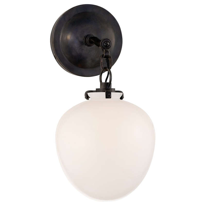 One Light Wall Sconce from the Katie Acorn Collection in Bronze Finish by Visual Comfort Signature