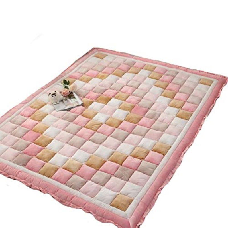 QXTT Materassi Letto Futon, Materasso Tatami Pieghevole Antiscivolo Tatami Materasso Pad Tappetino Tappeto Letto A Pelo Letto Pigro Stuoie per Camera da Letto E Ufficio,B-70 * 150cm
