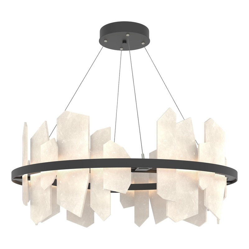 Volterra Circular LED Pendant Black