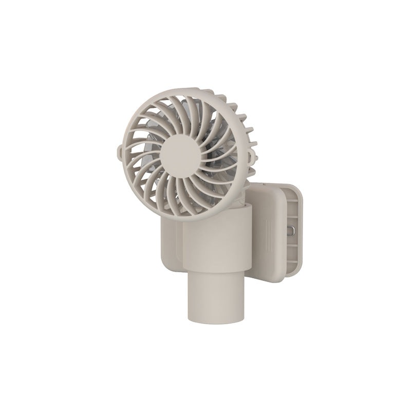 Apricot Portable Multifunctional Clip Fan DQ261 – 1000mAh Battery, 3-Speed, Quiet Cooling for Summer