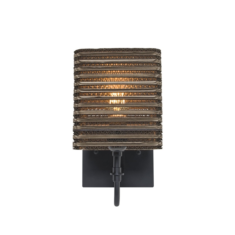 Besa 1WG-KIRK6-LED-BK Kirk 6 One Light Wall Pendant Black