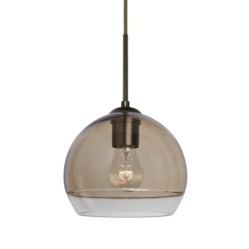 Besa J-ALLY8SM-BR Ally One Light Pendant Bronze