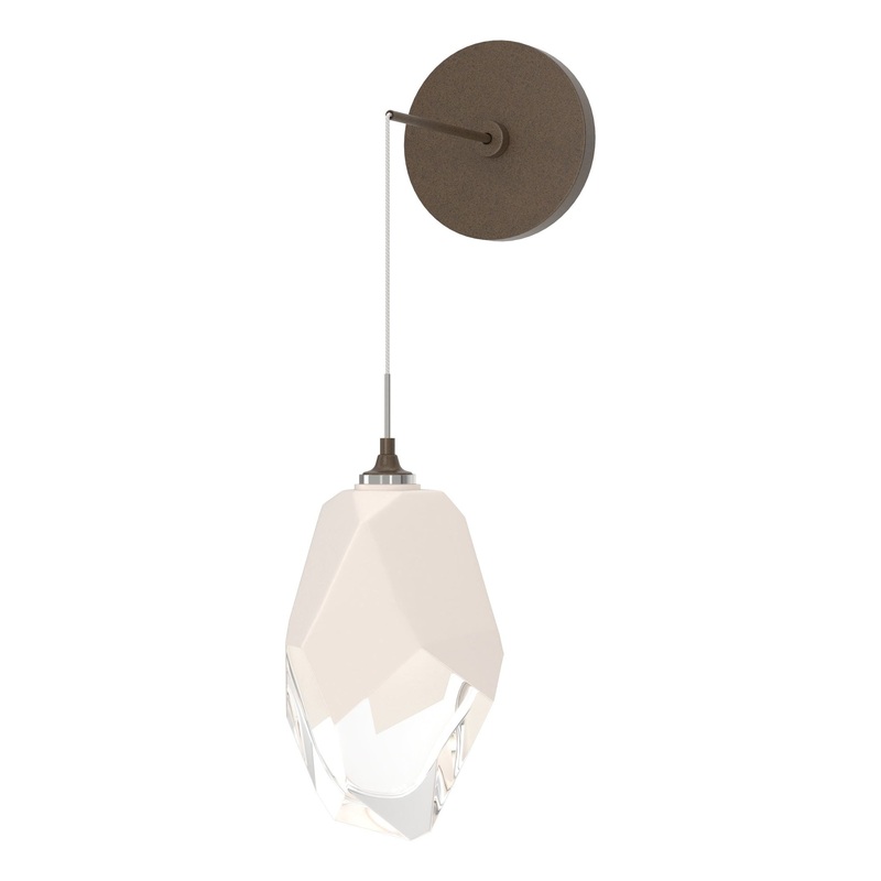 Chrysalis Large Low Voltage Sconce Bronze White Crystal (WP)