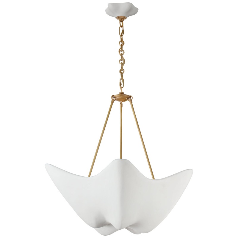 Five Light Chandelier from the Cosima Collection in Hand-Rubbed Antique Brass Finish by Visual Comfort Signature