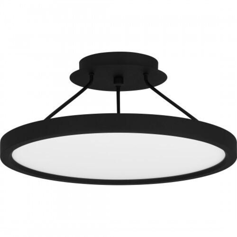 Quoizel OST1815EK Outskirts Semi flush led light earth black Semi-Flush Mount