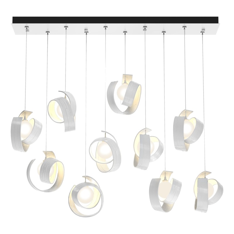 Riza 10-Light Pendant White
