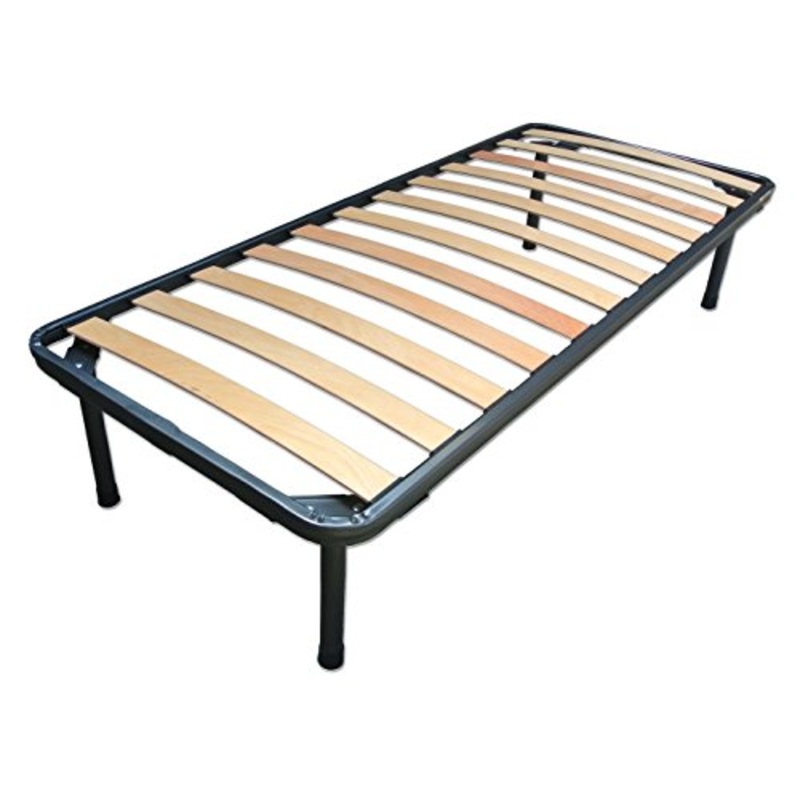 Baldiflex Emporio Rete Singola per Materasso Ortopedica in Ferro e Doghe Listelli di Faggio 70 x 190 cm Modello Napoleone