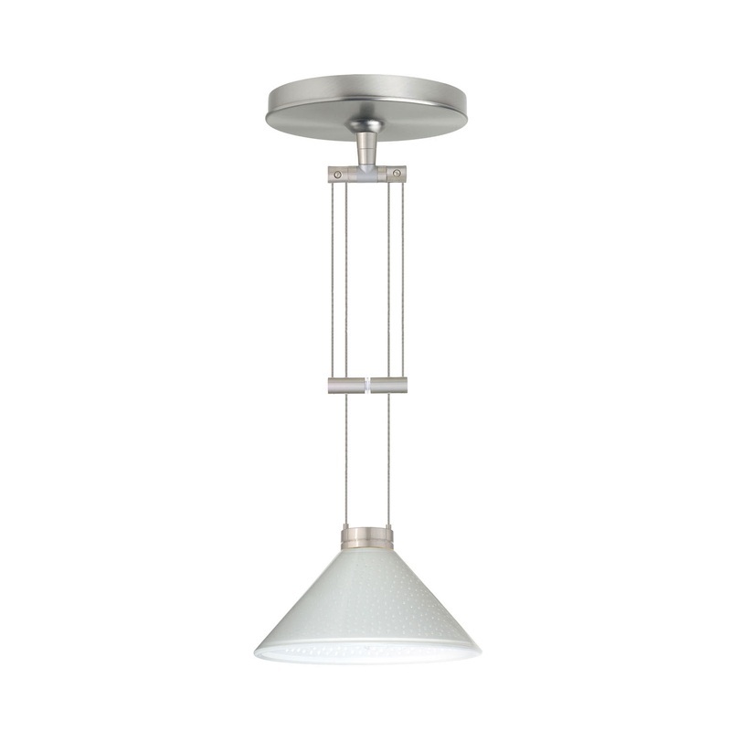 Besa 1XA-282453-SN Kona One Light Pendant Satin Nickel