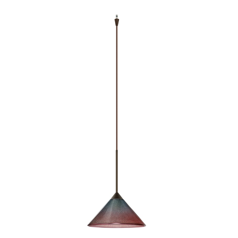 Besa XP-117691-BR Kona One Light Pendant Bronze
