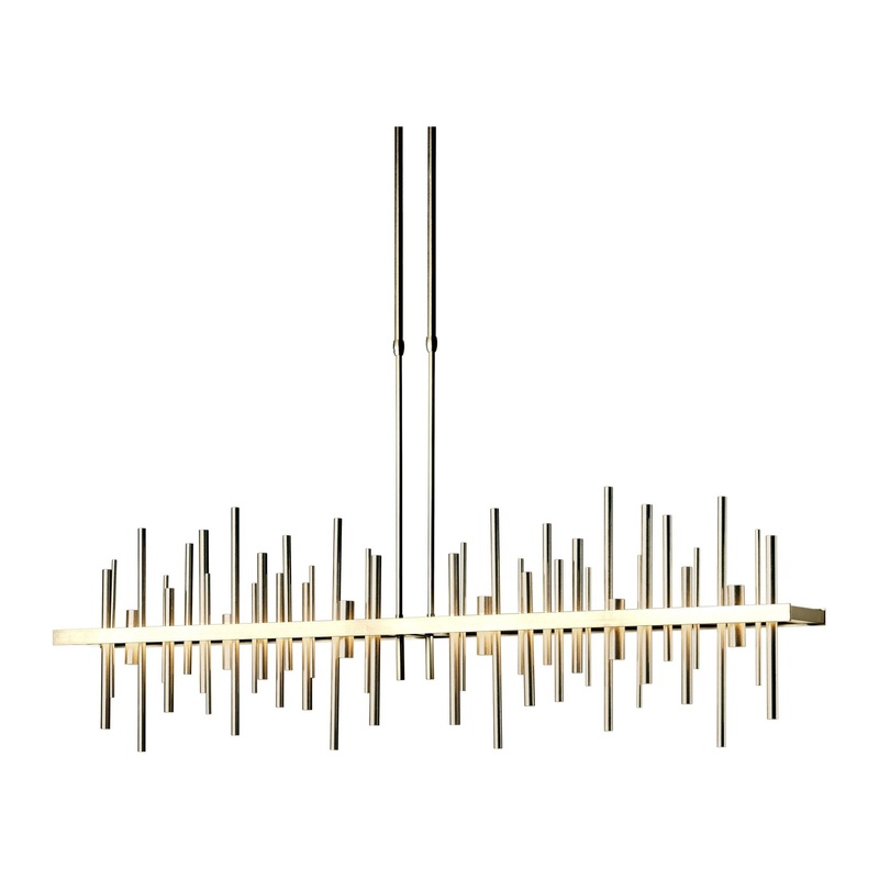 Cityscape Large LED Pendant Modern Brass Soft Gold