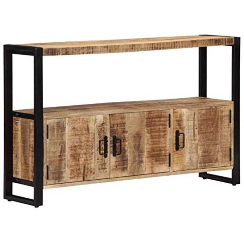 FAMIROSA Armadietto 120x30x75 cm in Legno Massello di Mango
