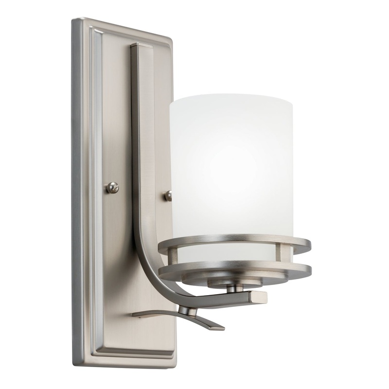 Kichler 5076NI One Light Wall Sconce, Brushed Nickel