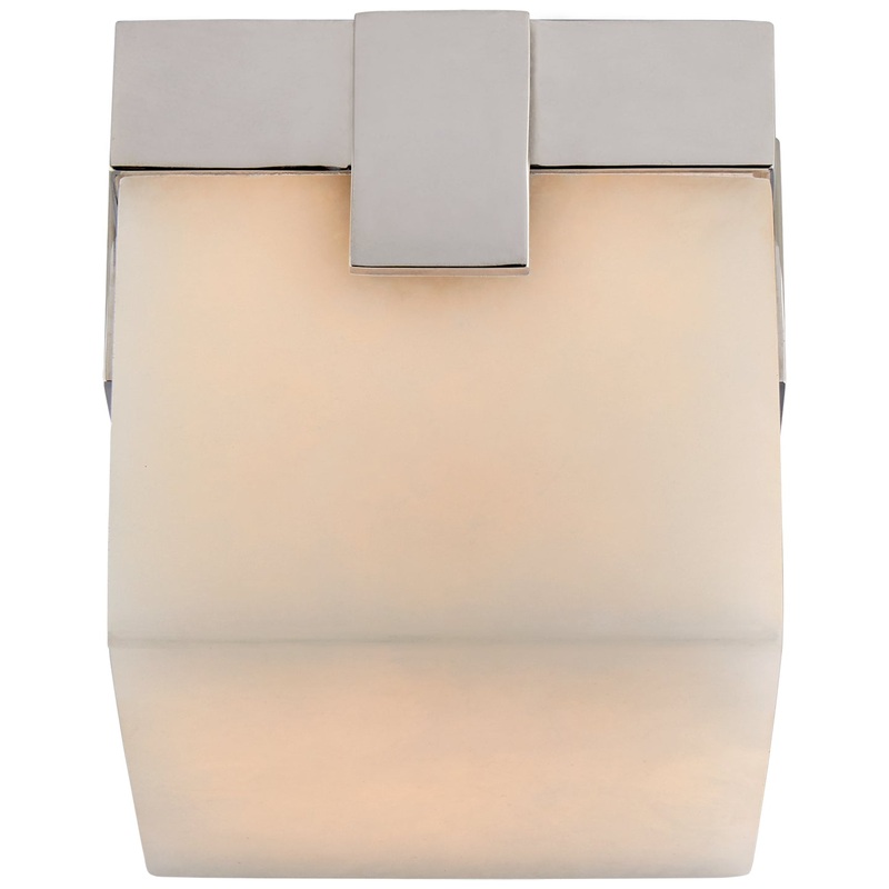 LED Flush Mount from the Covet Collection in Polished Nickel Finish by Visual Comfort Signature