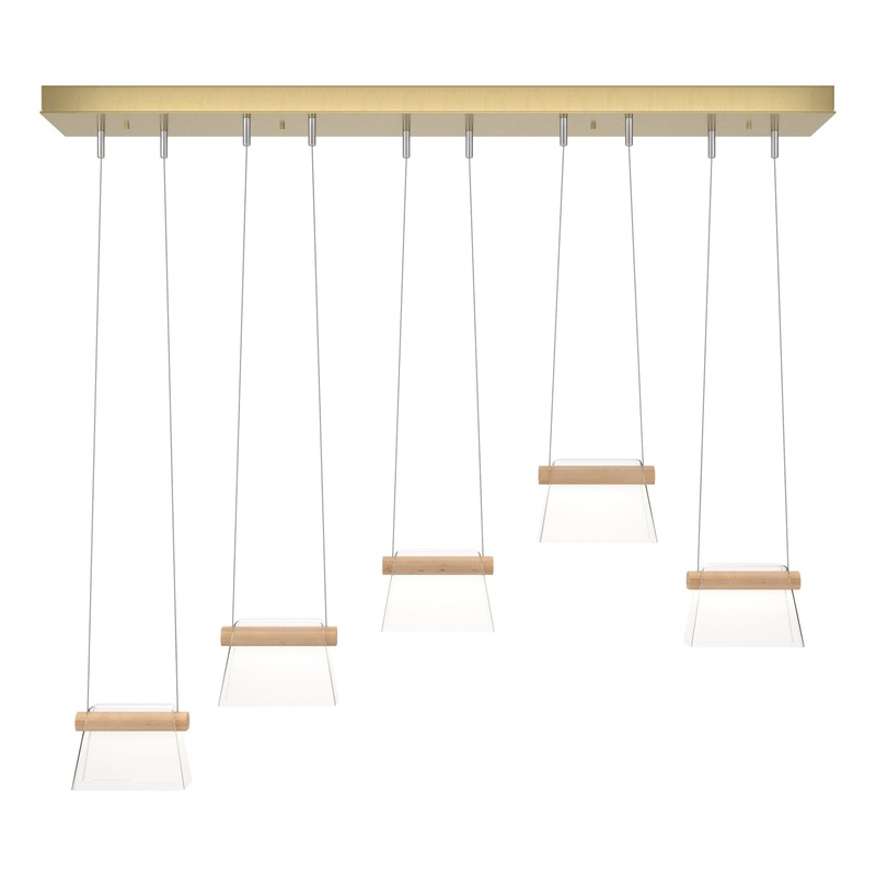 More Cowbell LED Pendant Modern Brass Clear Glass (ZM)