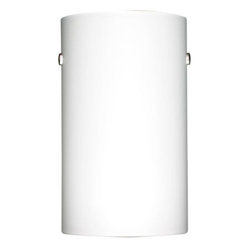 One Light Wall Sconce from the Tamburo Collection in Satin Nickel Finish by Besa
