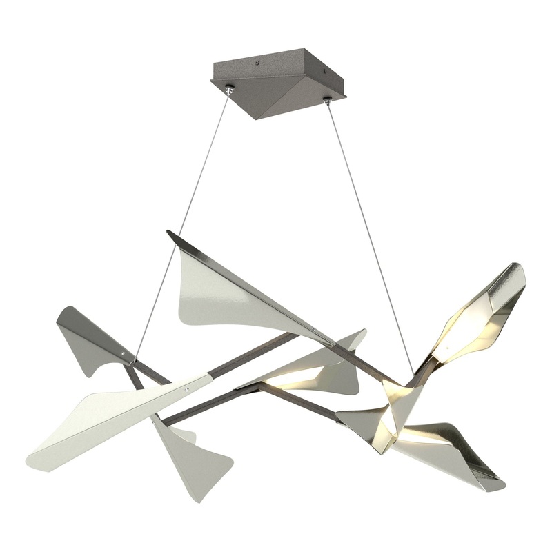 Plume 8-Light LED Pendant Natural Iron Sterling