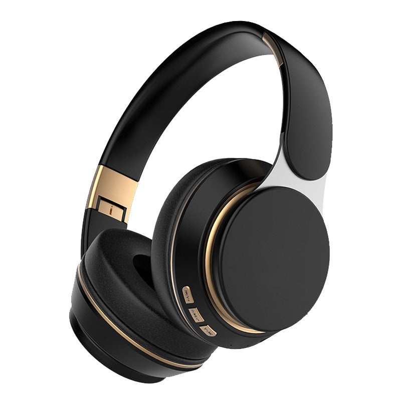 Wireless Bluetooth 5.0 Over-Ear Headphones – HIFI Deep Bass, Foldable Design, 10Hr Playtime(black)