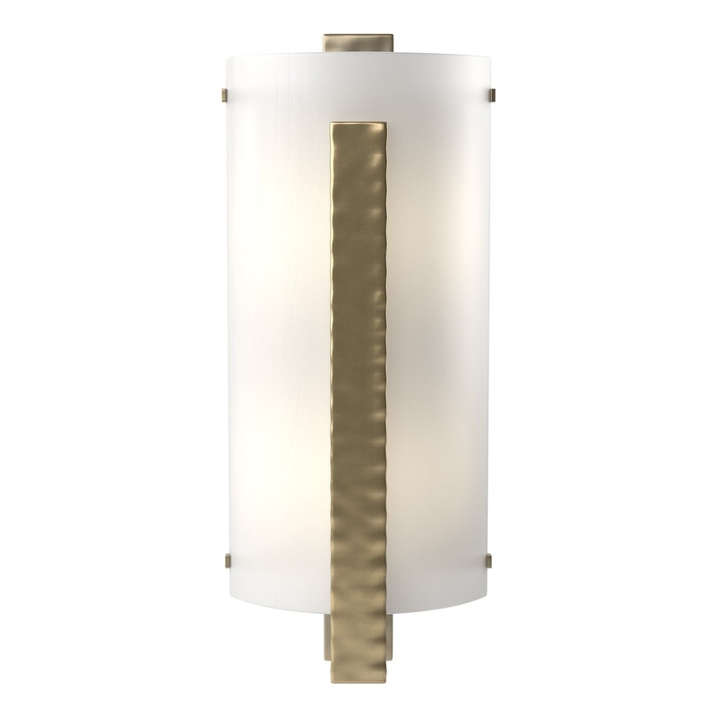 Forged Vertical Bar Sconce Modern Brass