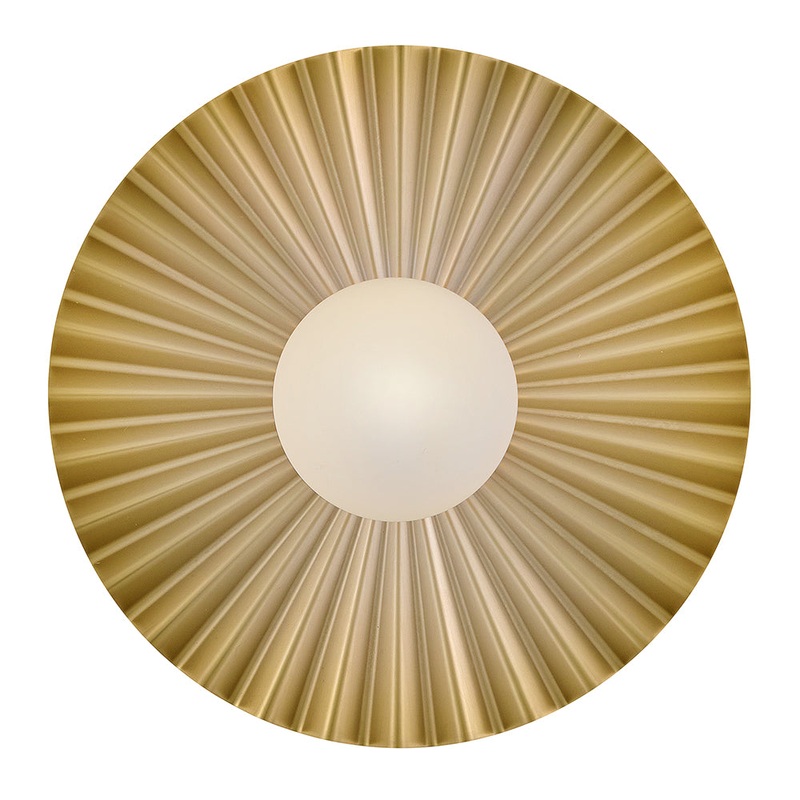 Stevie Medium Flush Mount Lacquered Brass