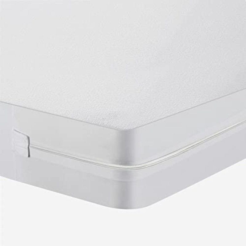 Amazon Brand – Umi Foderacoprimaterassoimpermeabile con cerniera,Protezione Materasso Premium – Cotone 90x200cm(per materassi di circa 20cm)