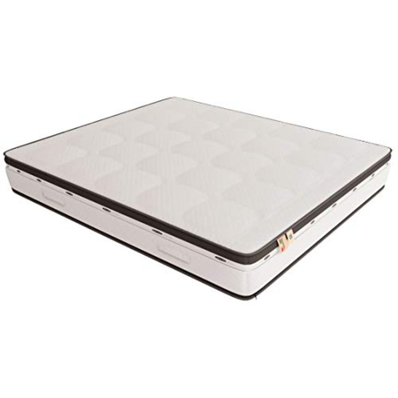 Baldiflex Emporio Materasso Bonjour 160×200 cm 4 cm Memory Fresh Alto 25 cm Rivestimento Trapuntato con Fascia 3D Air Fresh