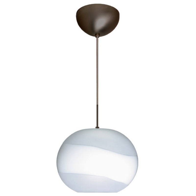 Besa 1JC-477699-BR Luna One Light Pendant Bronze