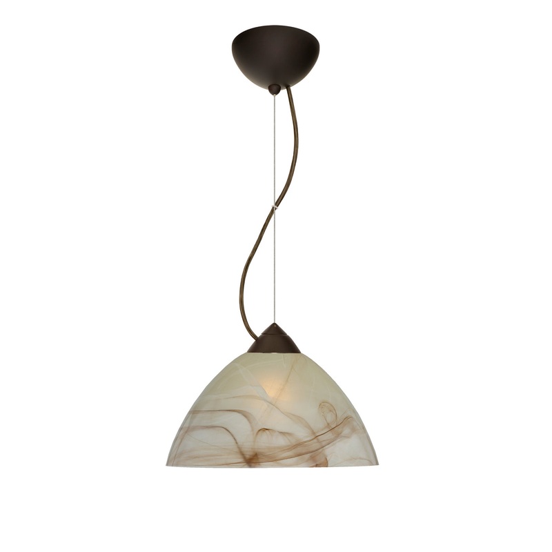 Besa 1KX-420183-LED-BR Tessa One Light Pendant Bronze