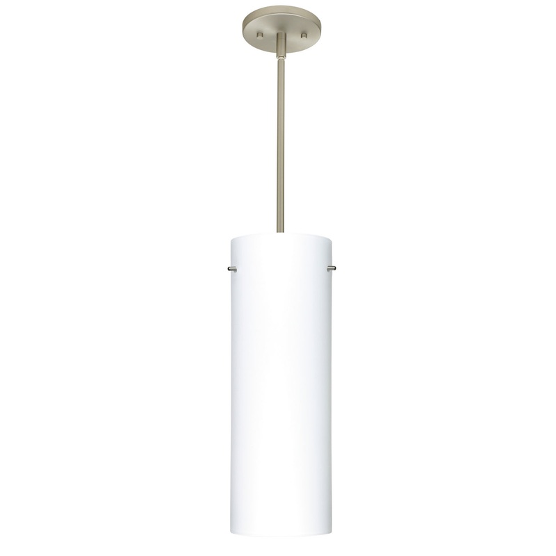 Besa 1TT-412807-LED-SN Tondo One Light Pendant Satin Nickel