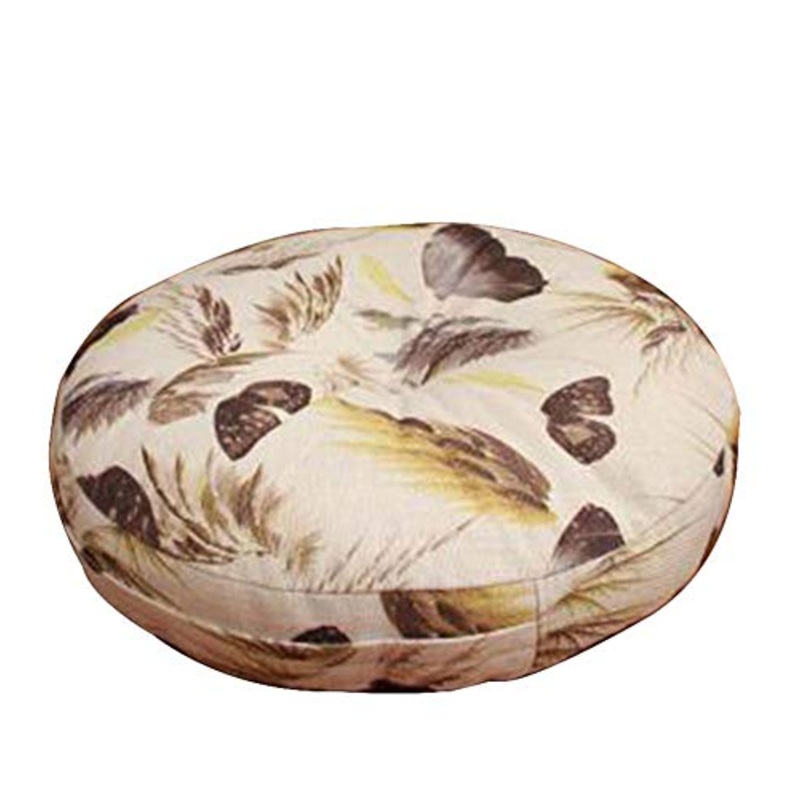 Black Temptation Cuscino Sedile Rotondo Giapponese, Cuscino futon Tatami, Pouf da Terra [Fiore 03]