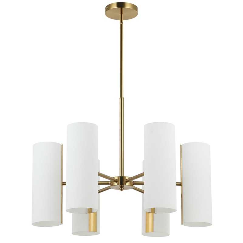 Cleta 6-Light Chandelier Aged Brass