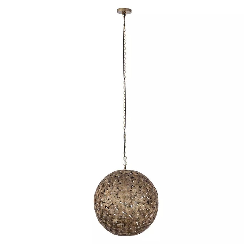 Kora 1-Light Pendant Antique Brass