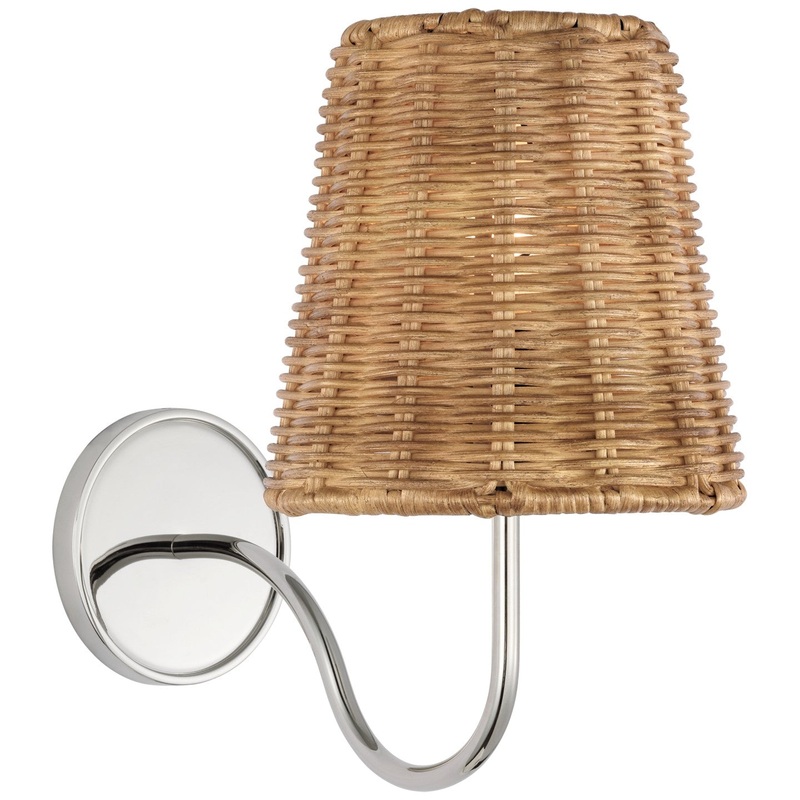 LED Wall Sconce from the Lyndsie Collection in Polished Nickel Finish by Visual Comfort Signature