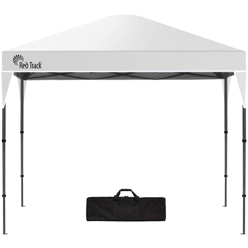 RED TRACK 3.6×2.2m Ultra Compact Folding Gazebo, Carry bag, Portable Outdoor Popup Marquee for Camping Beach, White
