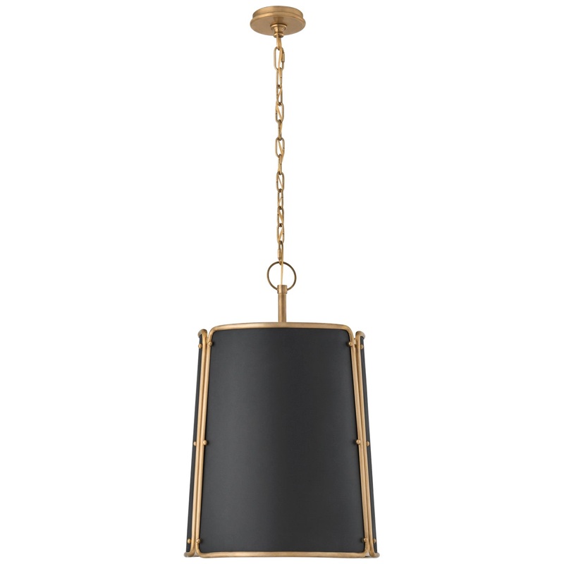 Three Light Pendant from the Hastings Collection in Hand-Rubbed Antique Brass Finish by Visual Comfort Signature