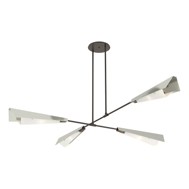 Vertex Large Pendant/Semi-Flush Dark Smoke Sterling