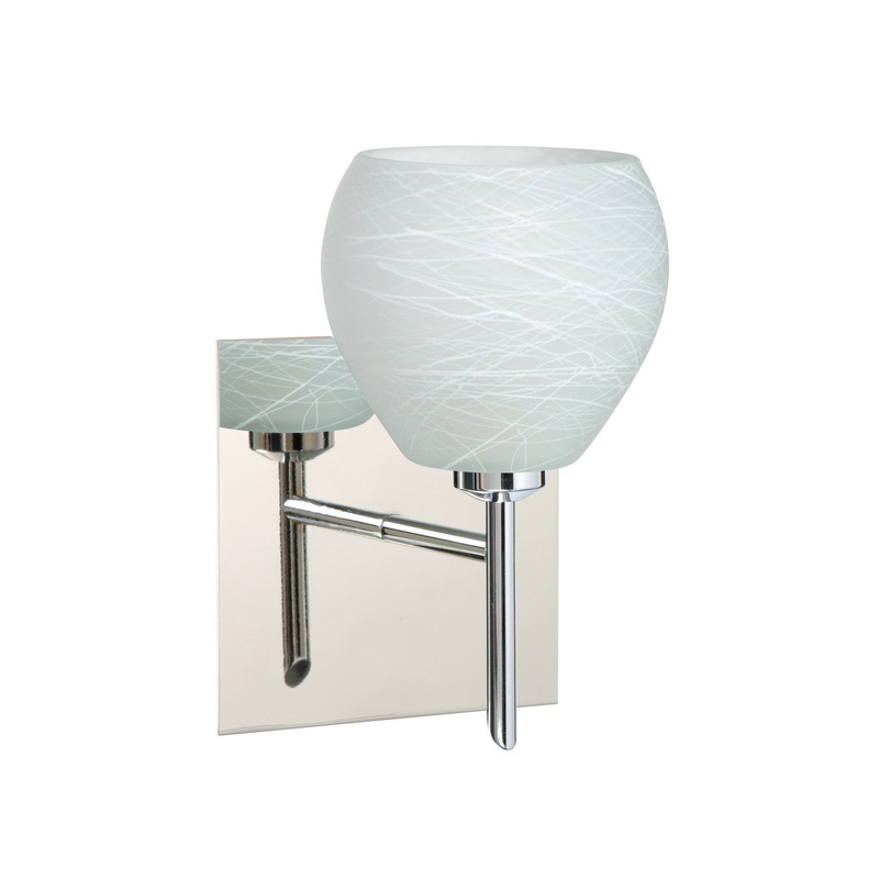 Besa 1SW-560560-CR-SQ Tay Tay One Light Wall Sconce Chrome