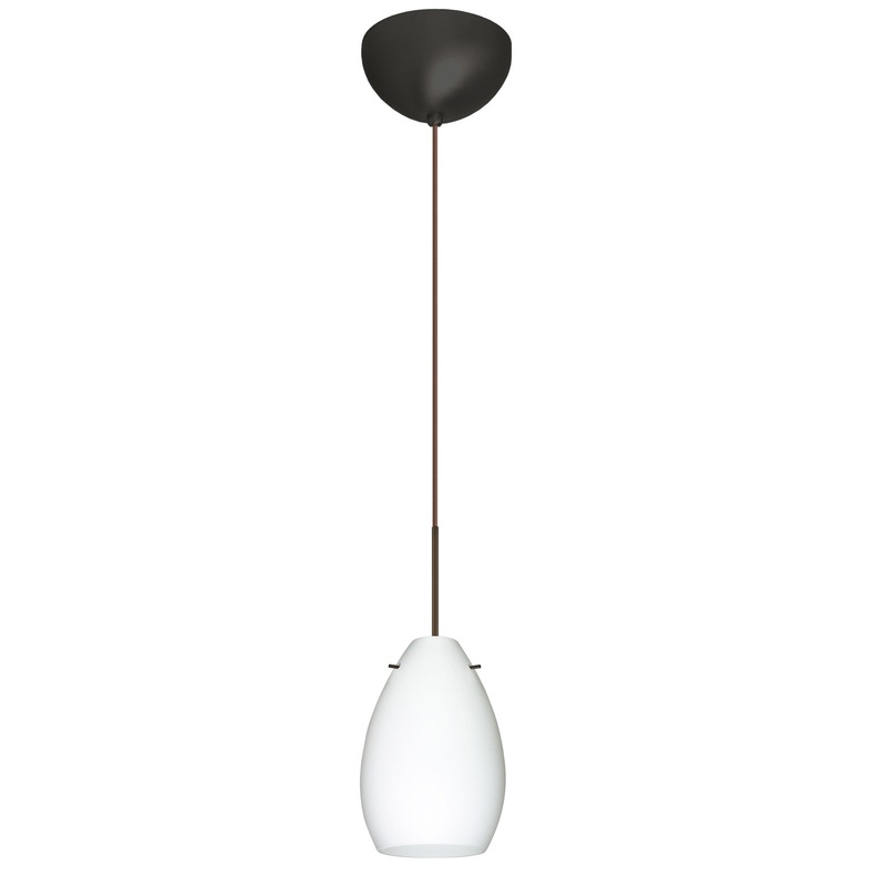 Besa 1XC-171307-LED-BR Pera One Light Pendant Bronze